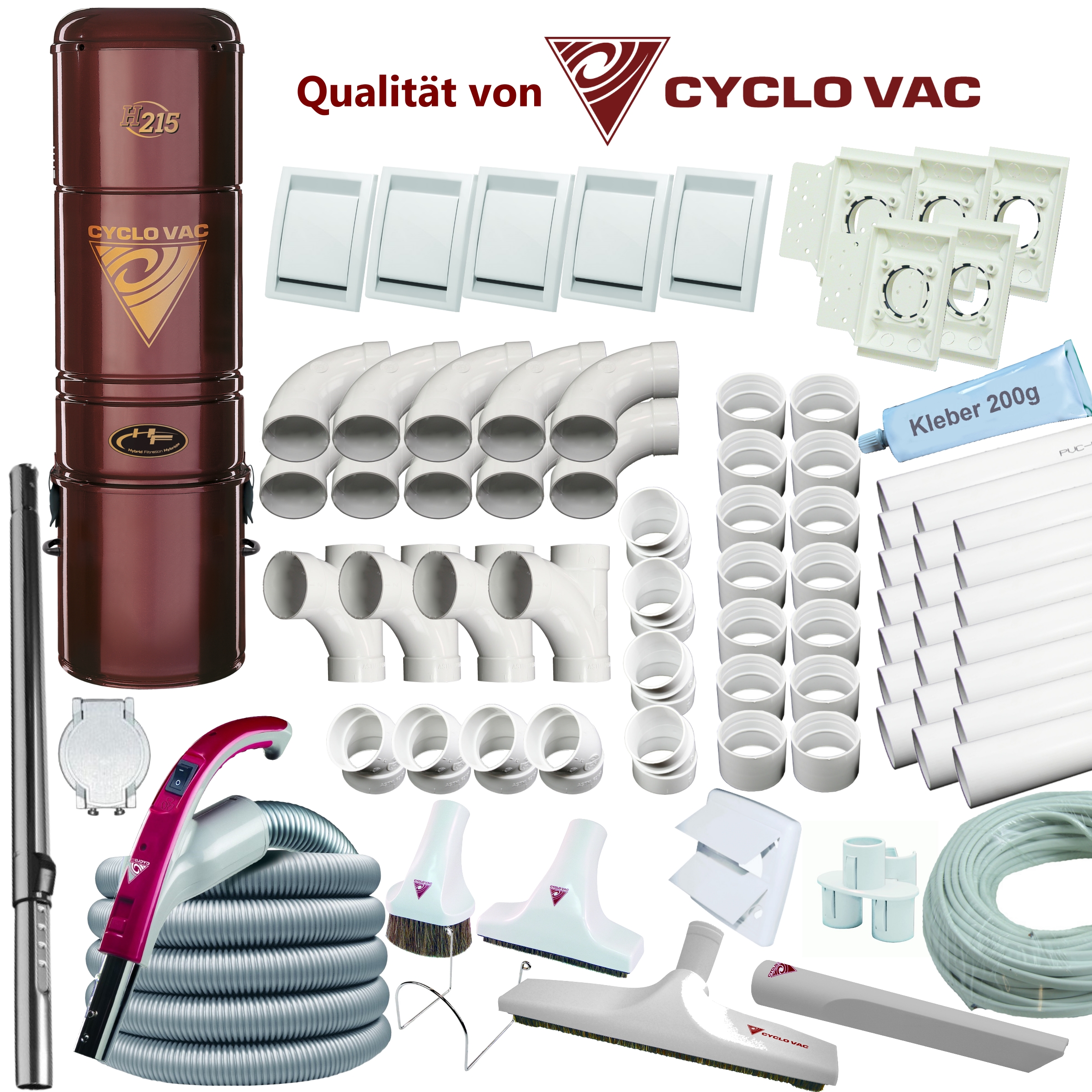 Komplettset/Rohrset CYCLO VAC