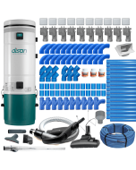 Zentralstaubsauger Komplettset für 10 Saugdosen