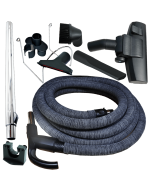 SAUGGARNITUR KOMFORT 9 m für Zentralstaubsauger, mit Schlauchüberzug