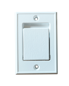 Metallsaugdose weiss lackiert