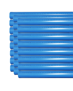 Rohr-Set Ø 50 mm, Länge 1500 mm, Farbe blau, 24 Stück