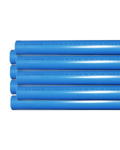 Rohr-Set Ø 50 mm, Länge 1500 mm, Farbe blau, 8 Stück