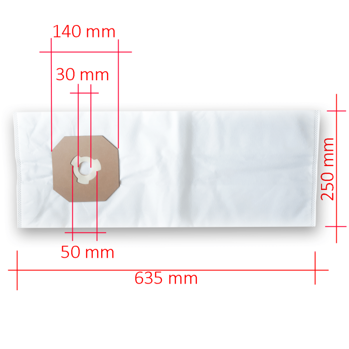 POWERTEC 6er-Set Vlies-Filterbeutel Für AstroVac & Valet Staubsauger – Zentrale Staubsaugerbeutel