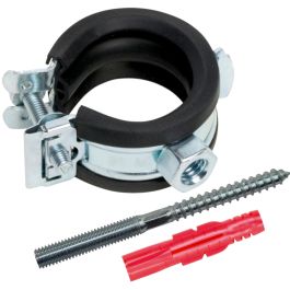 10 Stück HD-Schlauchschellen 50-65mm - Stabile Rohrschellen Aus Stahl Mit Schwarzem Kopf | Verstellbereich 50-65mm