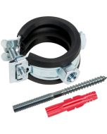 Rohrschelle mit Gummi-Einlage, Ø 50 mm